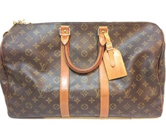 Authentic Vintage Louis Vuitton LV keepall 45 speedy handbag travel bag duffle bug boston bag