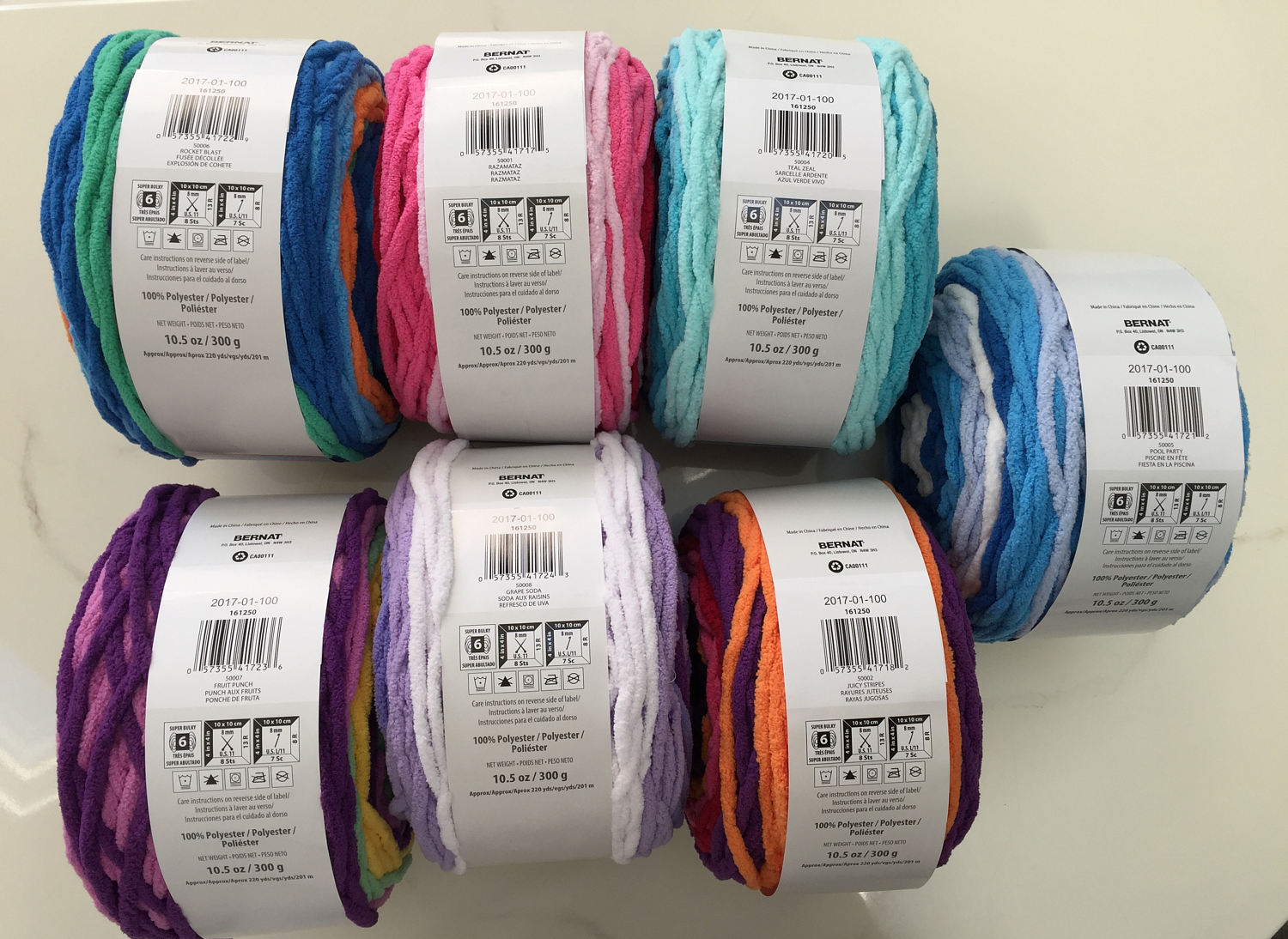 Bernat Blanket Stripes 161250 Bernat Blanket Yarn 10.5 oz ...