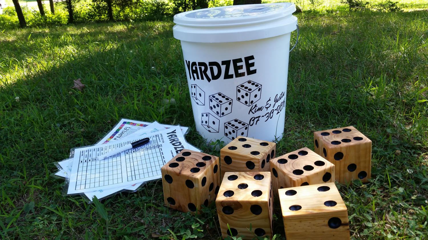 Giant Yardzee Farkle Cootie Lawn Yahtzee Yard Yahtzee