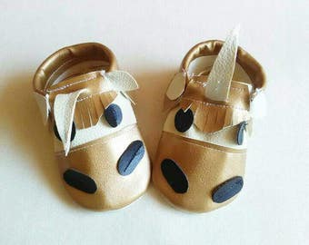 gold unicorn shoes