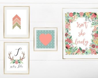 coral and mint decor | etsy coral and mint decor | etsy