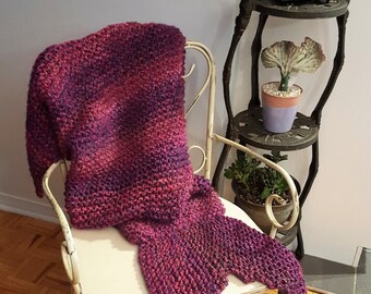 Mermaid tail blanket PATTERN mermaid blanket mermaid pattern for toddler teen adult fish tail pattern knitted mermaid pattern
