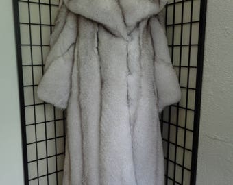 Brand new Norwegian blue fox fur coat woman women size all custom made