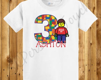 Children's Lego Birthday Shirt