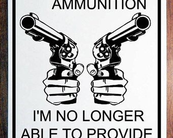 No warning shot sign | Etsy