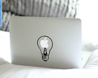 Bulb - Macbook Vinyl Decal Sticker / Laptop Decal / iPad Sticker