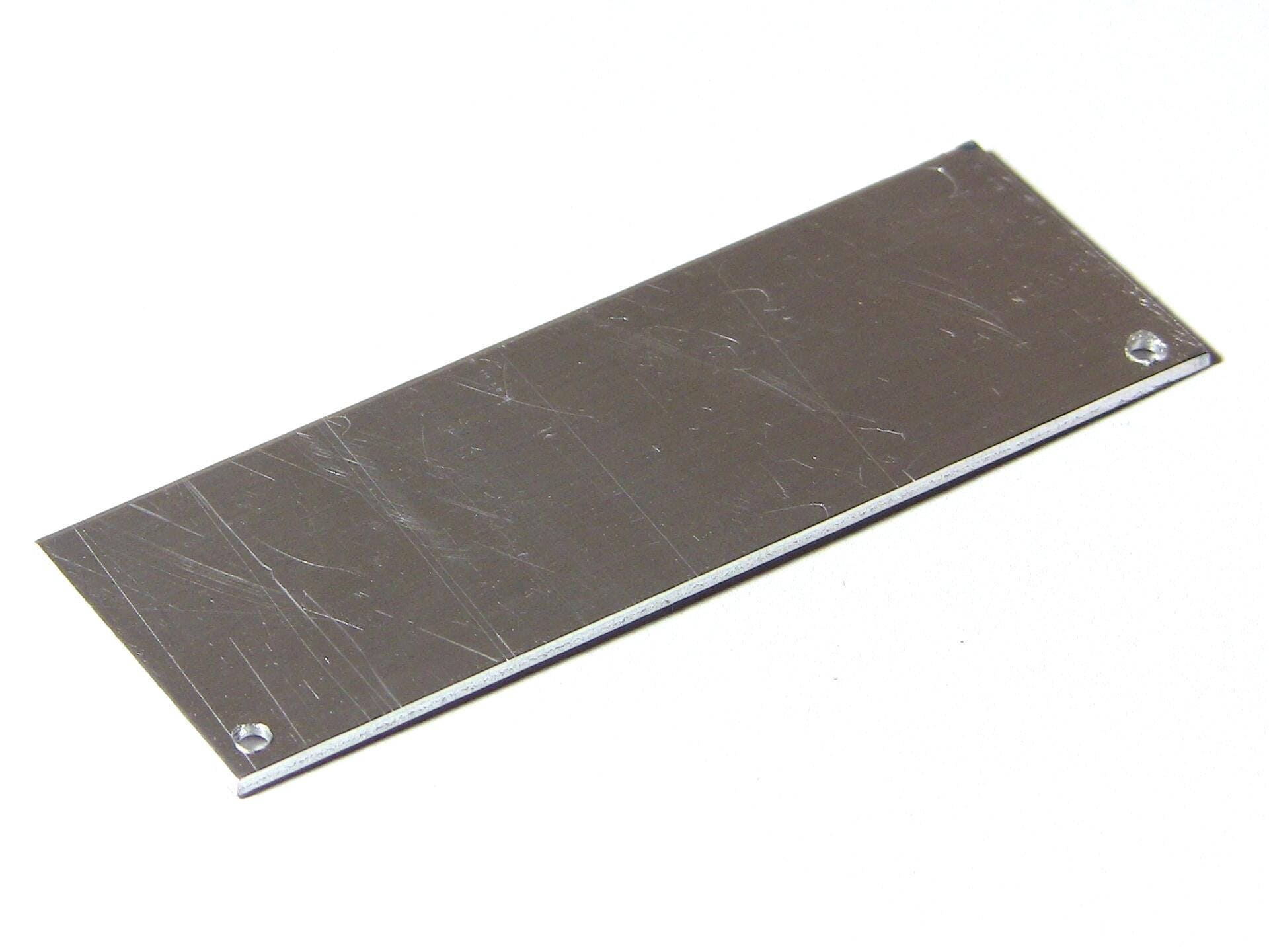 Aluminum Jewelry Blanks 20 Ga. .032 x 1 x 2.75 in. 2 Holes Corner for
