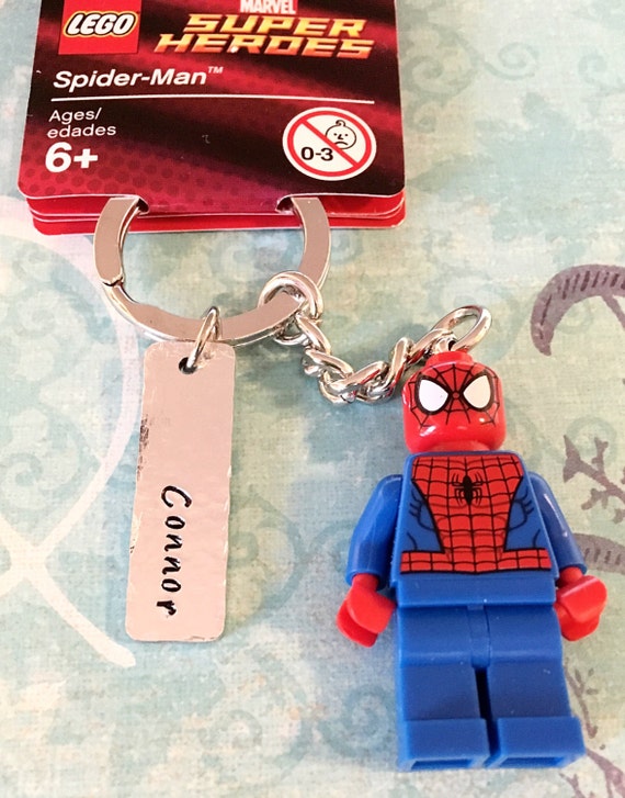 spiderman keychain lego