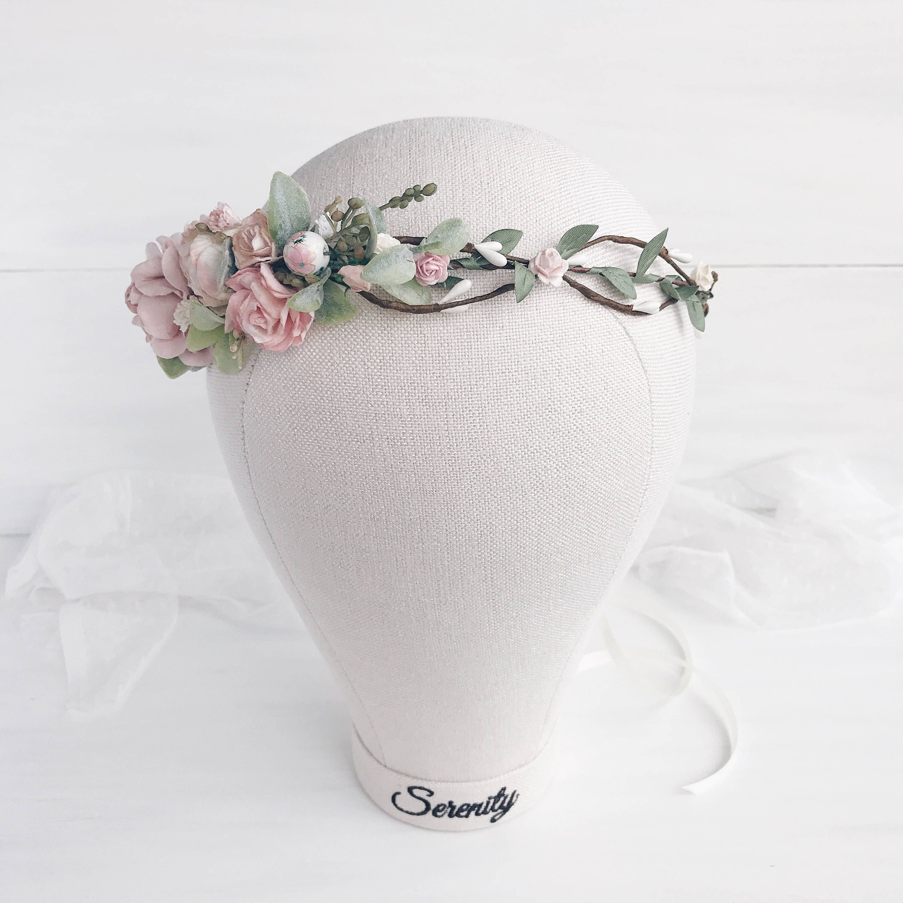 Bridal flower crown Bridal floral crown Floral wedding