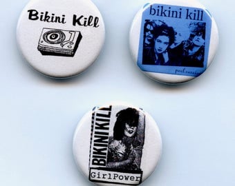 Bikini Kill 3 Button Pack