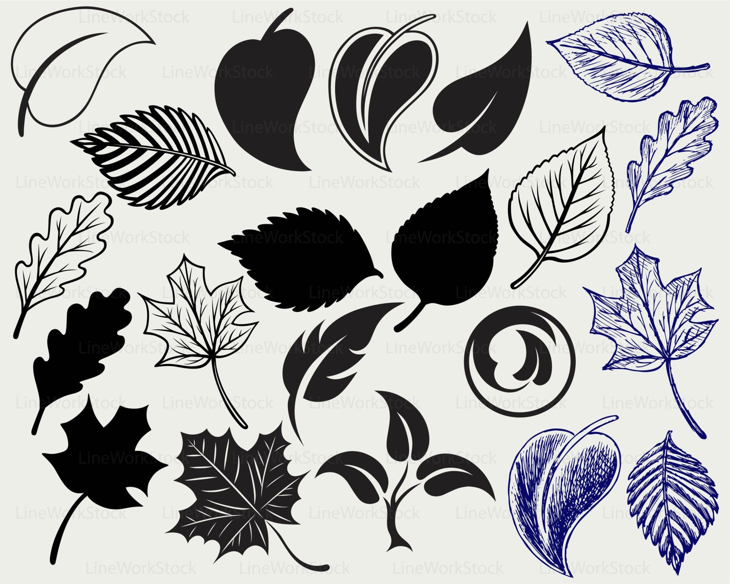 Download Leaves svg,leaf clipart,leaves svg,leaves silhouette,leaf ...