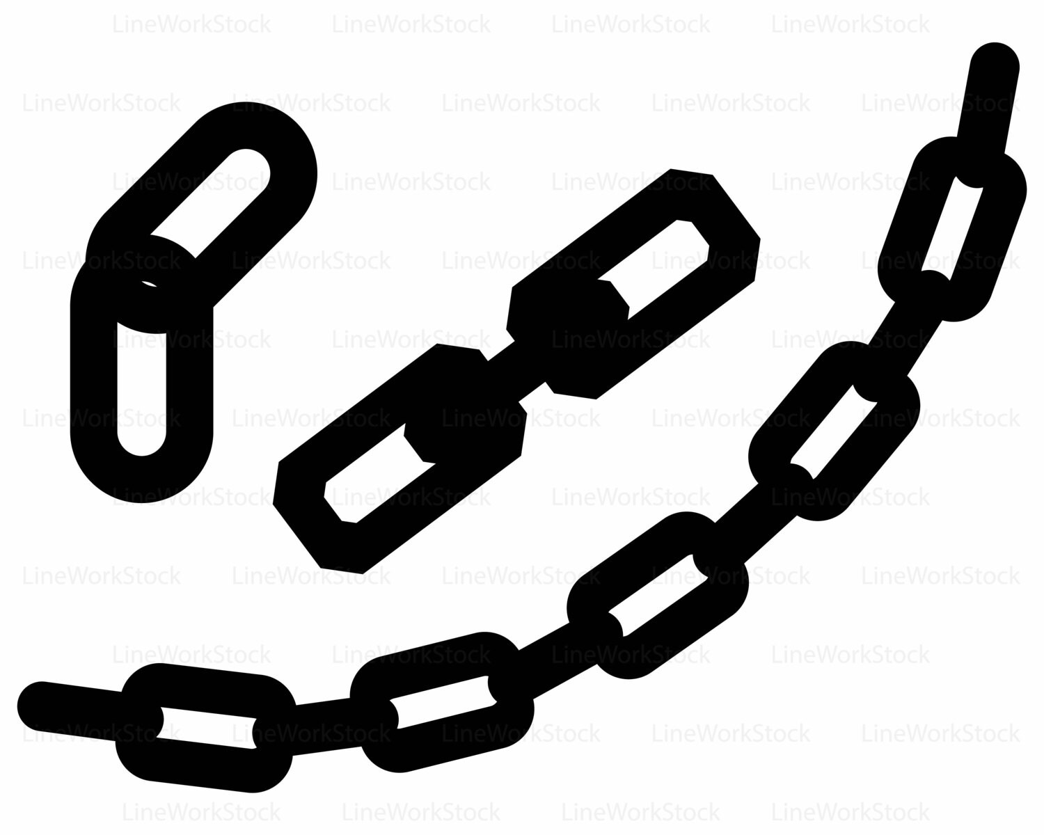 Chain Svg Clipart Silhouette Chain Svg Clipart Silhouette