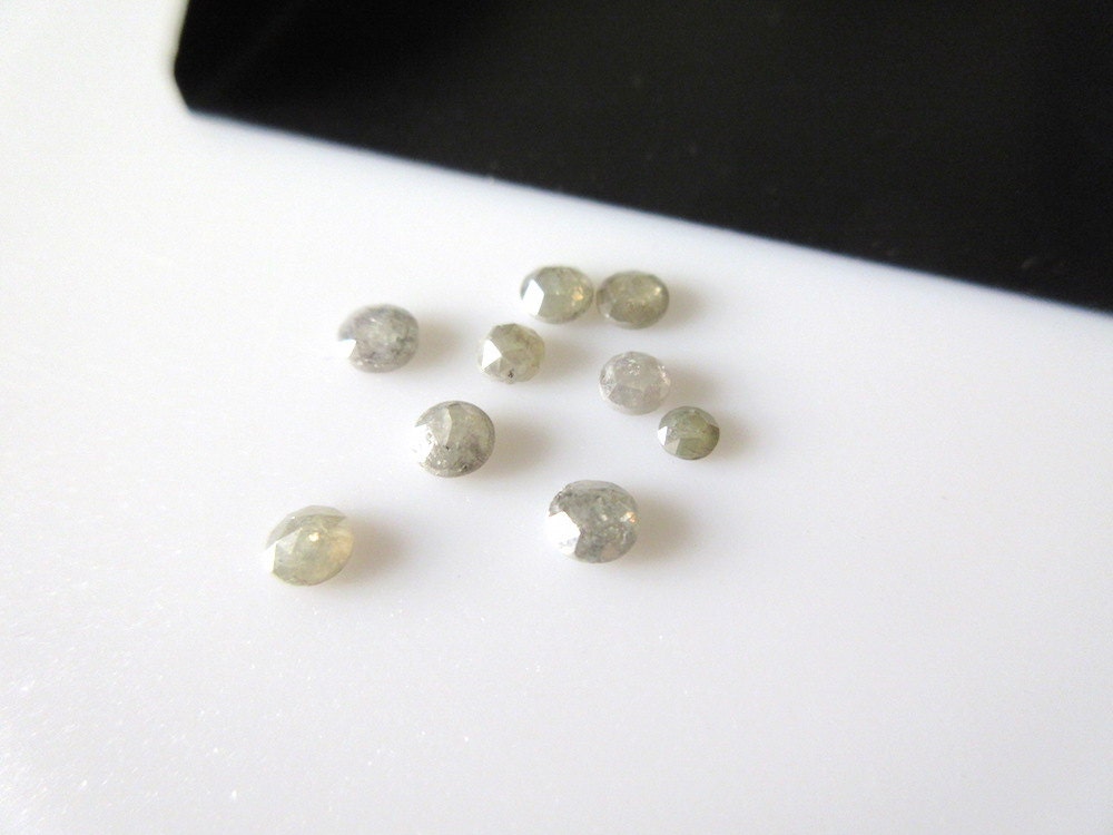 ON SALE 50 3pcs Rose Cut Diamond Loose Rough Diamond Rose