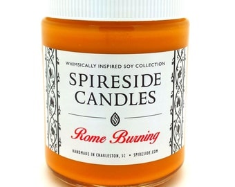 Rome Burning ® Candle - Spireside Candles - Disney Candles - 8 oz Jar