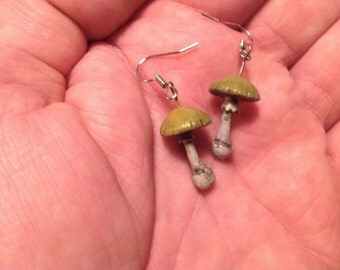 Amanita phalloides, Death Cap earrings