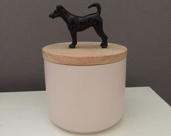 Fox terrier treat Jar, dog treat jar, lolly jar, dogs treat jar, jars, lolly jar, fox terrier treat jar, glass jar, canister jar, foxy
