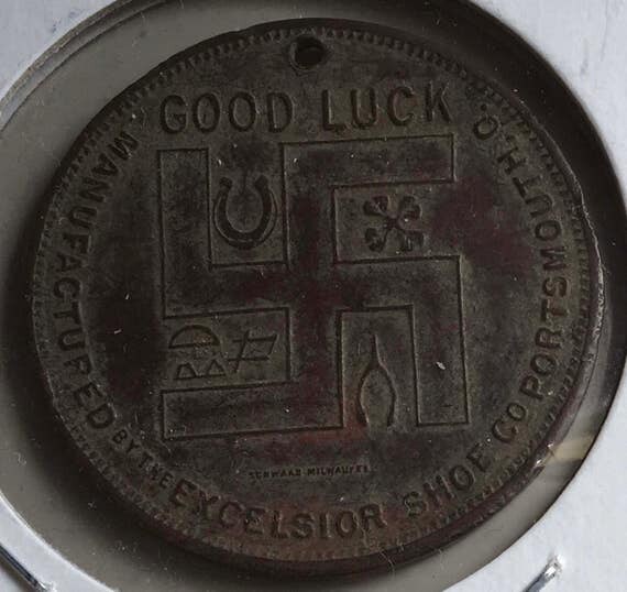 Antique Vintage Boy Scouts Good Luck Token Medal July 1910