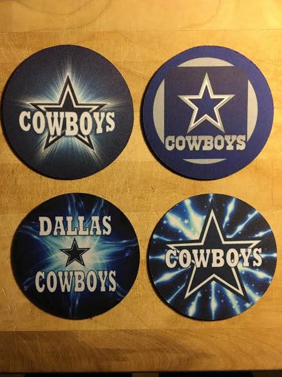 Items similar to Dallas Cowboys rubber coasters FREE SHIPPING on Etsy