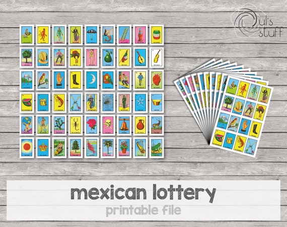 Lotería mexicana en inglés