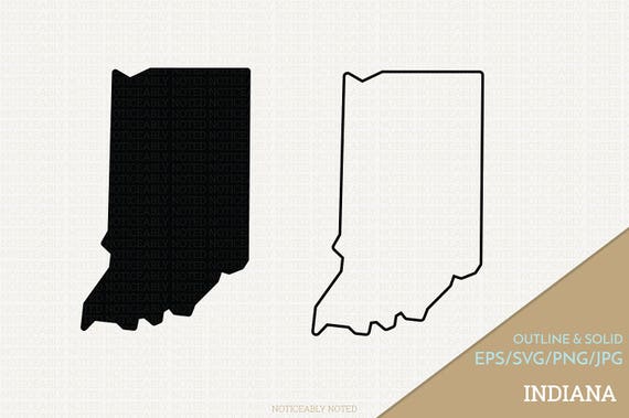 Download Indiana Vector State Clipart IN Clip Art Indiana SVG State