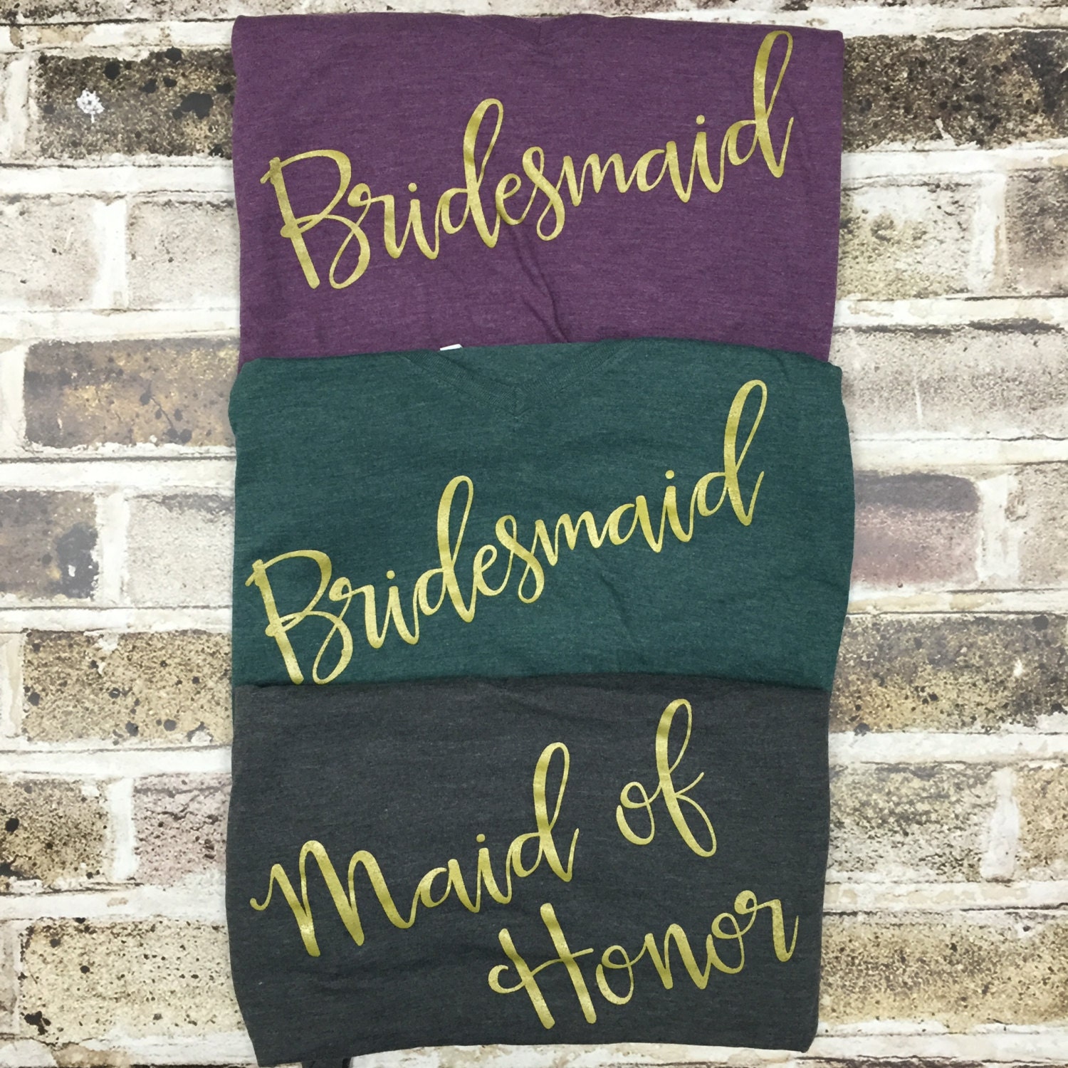 Bridal Party Shirts SET OF 8Bride to Be by anythinggoesclothing