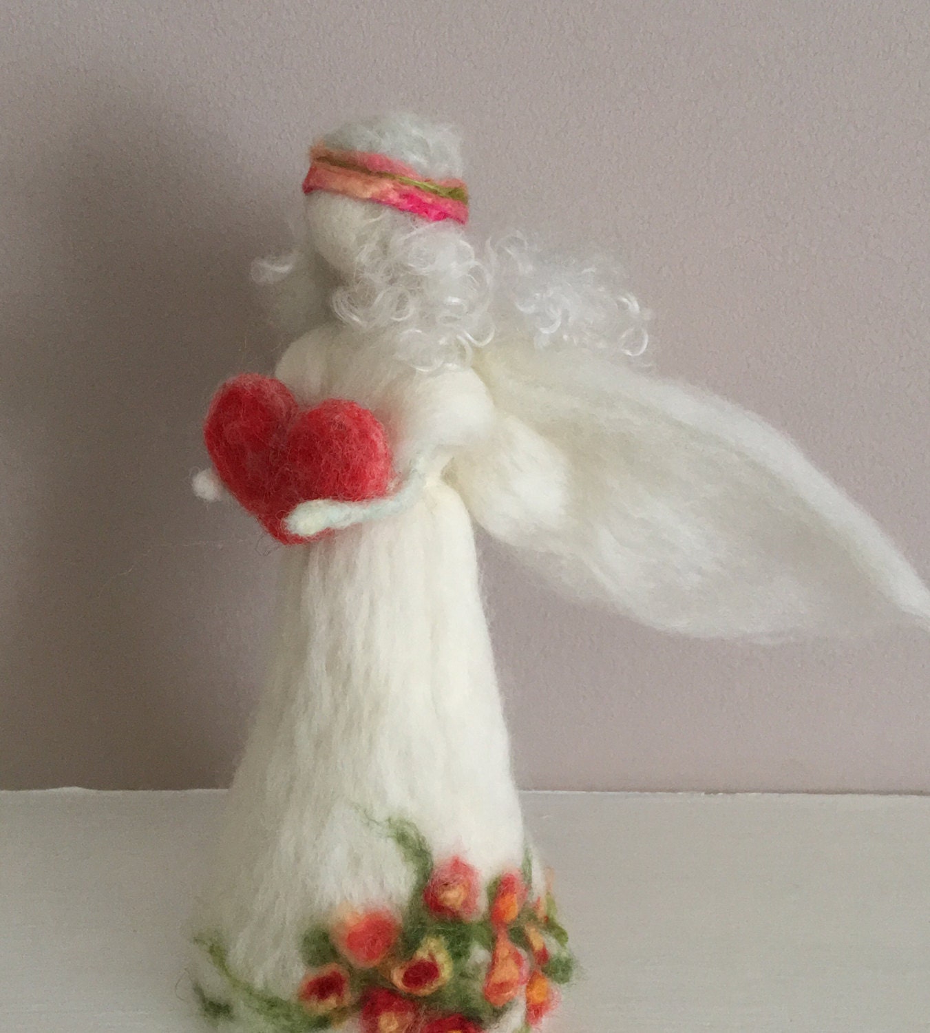 Waldorf Inspired Angel Needle Felted Angel Wool Felted