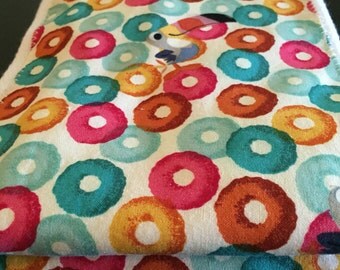 Fruit Loops cloth diaper!!! Set of two cloth diaper burp cloths featuring fruit loops!