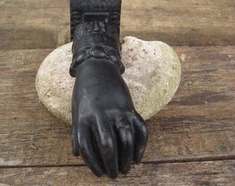 Vintage Door Knocker. 'Hand' Door Knocker. Cast Iron Door Knocker.