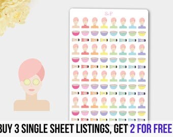 SPA Stickers, SPA Planner, Beauty Planner Stickers, Mask Planner Stickers, Relax Planner Reminder