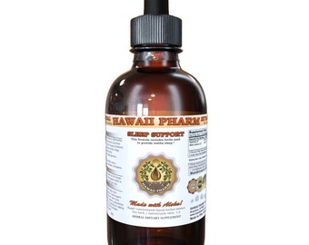 Sleep Support Certified Organic or Wild Harvested Valerian, Wild Lettuce, Blue Vervain, Hops Liquid Extract, Sleep Aid, Herbal Supplement