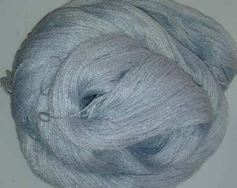 50/50 silk/cashmere. Famous brand, fine laceweight 50g Pale Sky