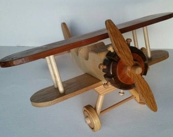 Toy Model Wooden Airplane, Airplane Made of All Wood, Shelf Decoration Airplane Model, Model Airplane, Toy Airplane, Wooden Plane, Model.