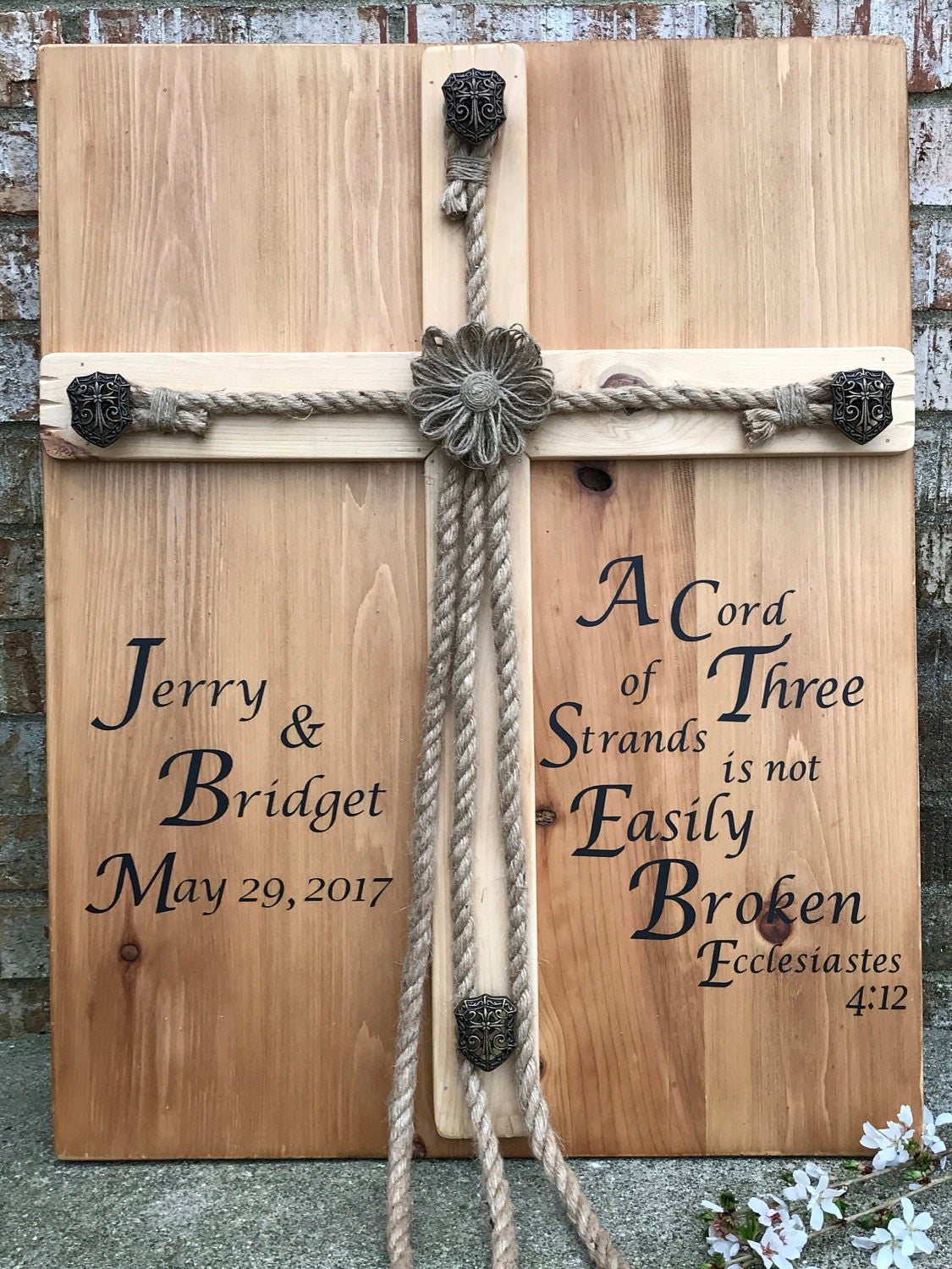 Personalized Rustic Wedding Alternative Unity Ceremony idea