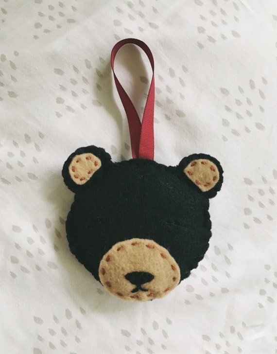 Black Bear Felt Ornament