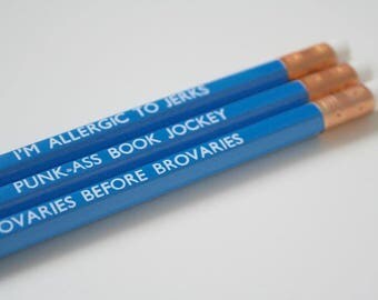 Punk-ass book jockey Parks & Recreation Quote Pencil