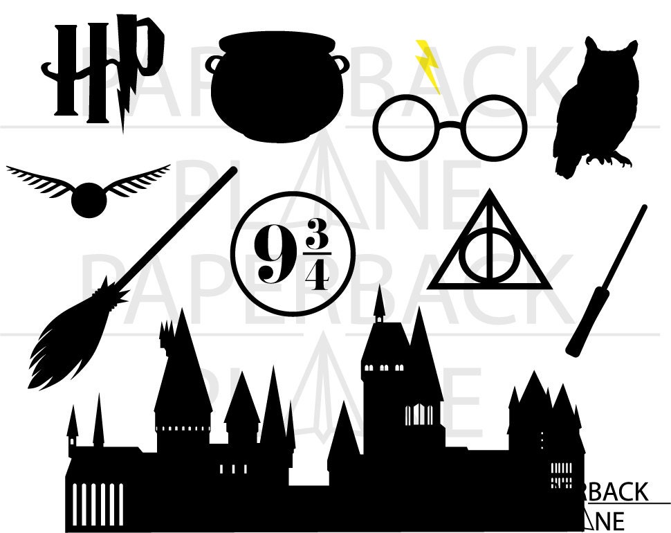 Download Harry potter SVG PNG DXF Cut Files use with Silhouette