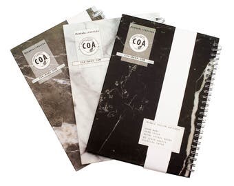 marble notebooks