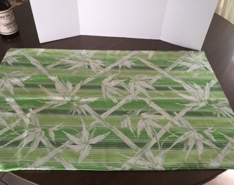 Vintage standard pillowcase in bamboo print, free shipping!