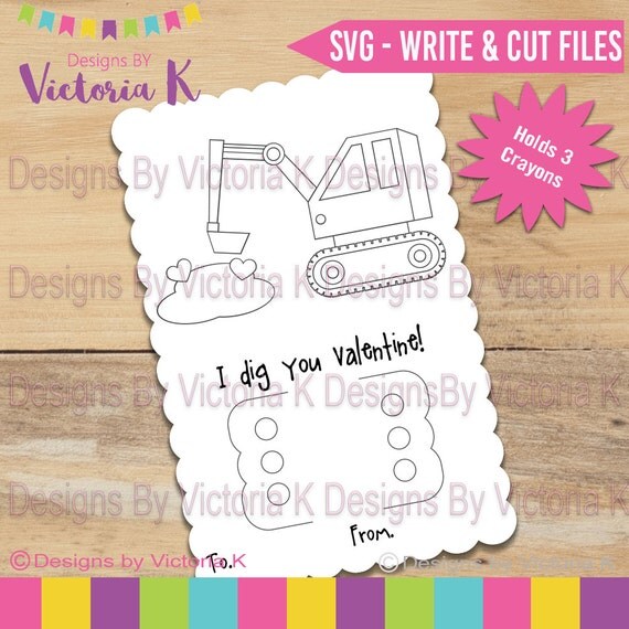 Download Valentine's Crayon Cards Digger svg Valentine's Day