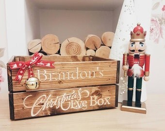 Personalised Christmas Eve crate, Christmas eve box, kids crate, xmas eve, santa hamper