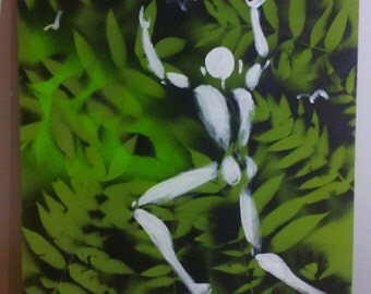 Jerome Mesnager canvas dated 2014 white man