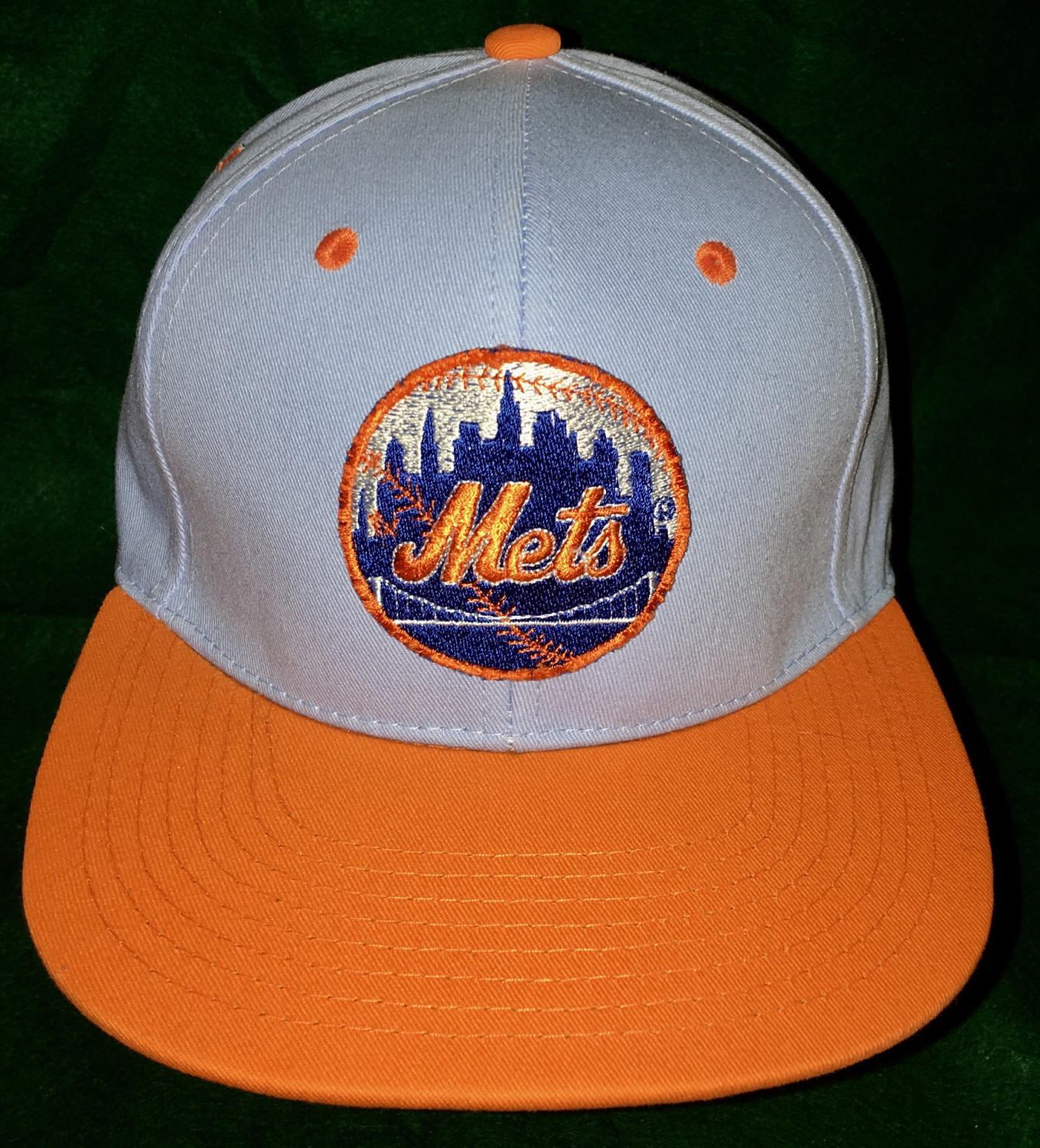 Handmade New York Mets Adjustable Snapback Cap