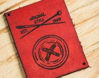 Leather labels, Custom Leather Labels, Personalized Labels Tags, custom clothing labels knitting labels Leather clothing labels leather tags