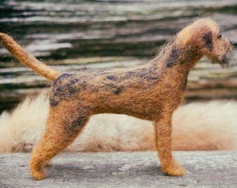 Border Terrier - Needle Felted, One Of A Kind, Hand Made