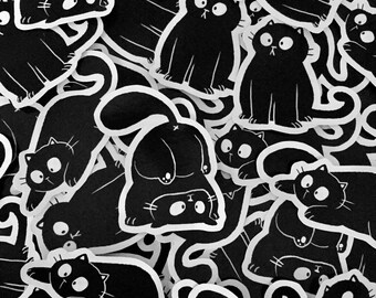 Black Cat Stickers