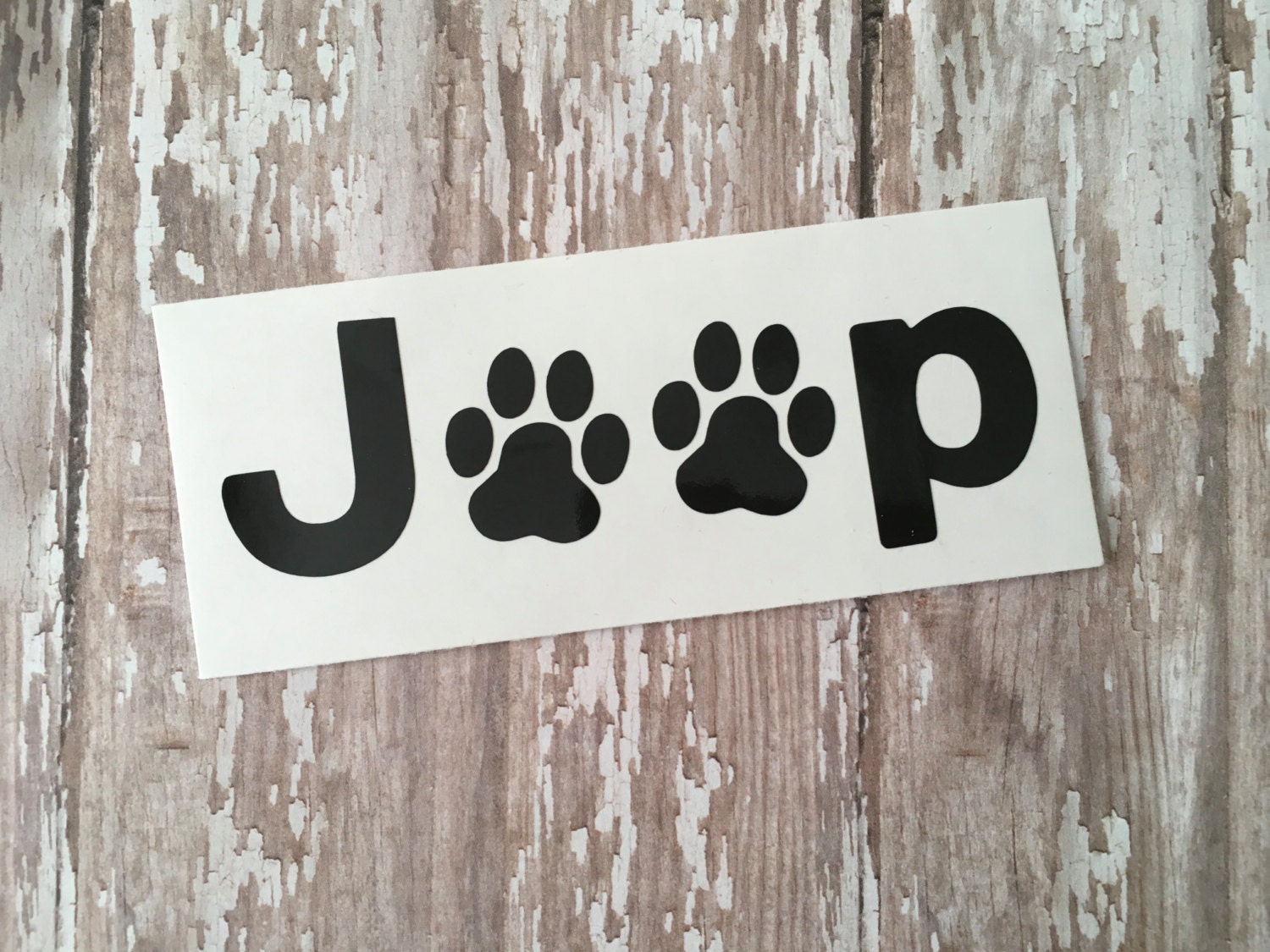 Jeep Paw Print Decal Jeep Decal Jeep Accessories Jeep