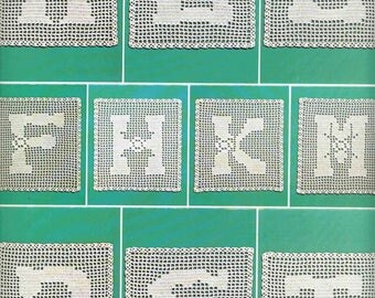 monogram crochet pattern full alphabet
