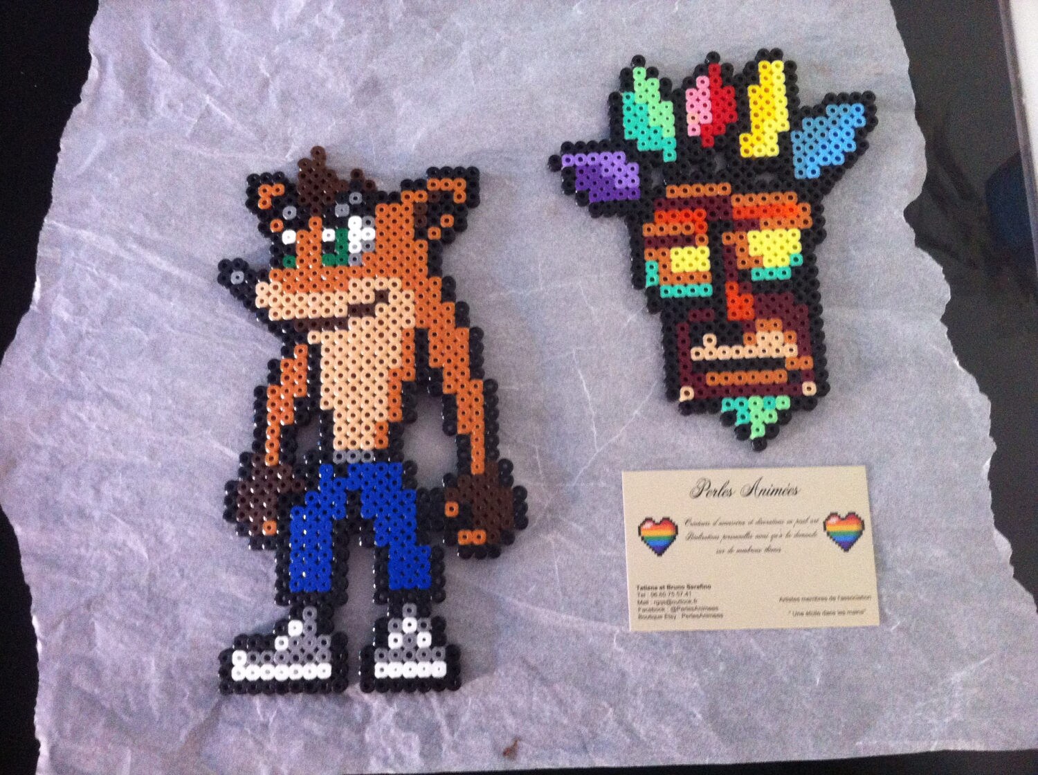 Crash Bandicoot Pixel Art / Perler rebordea