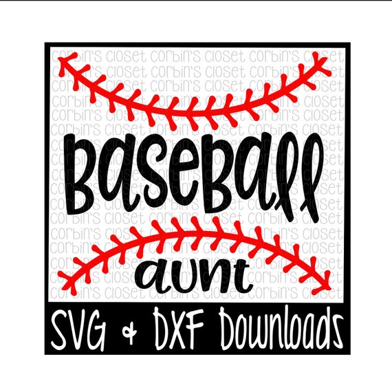 Download Baseball Aunt SVG Cut File DXF & SVG Files Silhouette