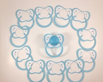 EOS baby shower lip balm holder set of 12,EOS baby shower favor,EOS party favor,Favor with lip balm,Baby pacifier,Baby boy shower,